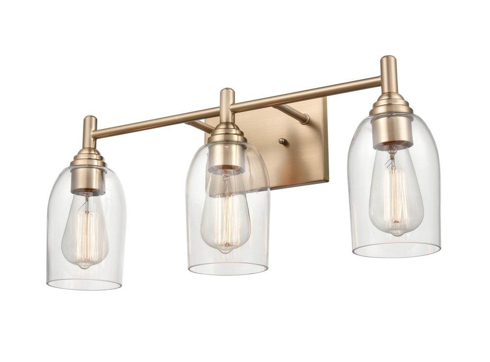 Millennium Lighting Modern Gold 3-Light Vanity Fixture 
