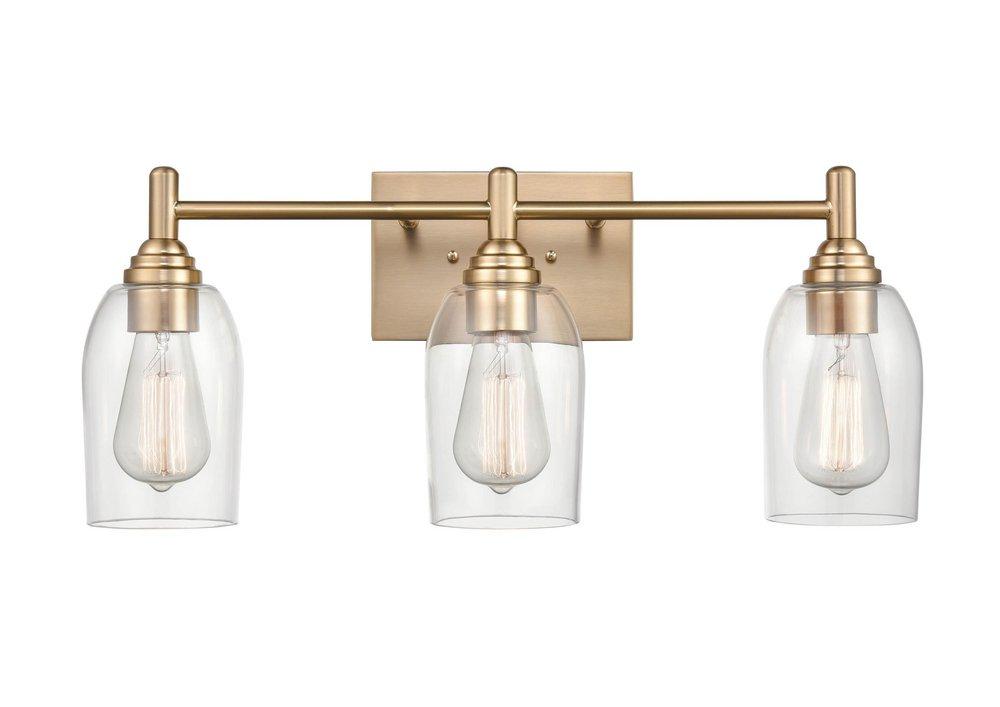 Millennium Lighting Modern Gold 3-Light Vanity Fixture 