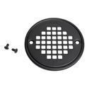 Oatey&reg; Matte Black 4-37/100 in. Screw-In Stainless Steel Strainer 