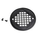 Oatey&reg; Matte Black 4-37/100 in. Screw-In Stainless Steel Strainer 