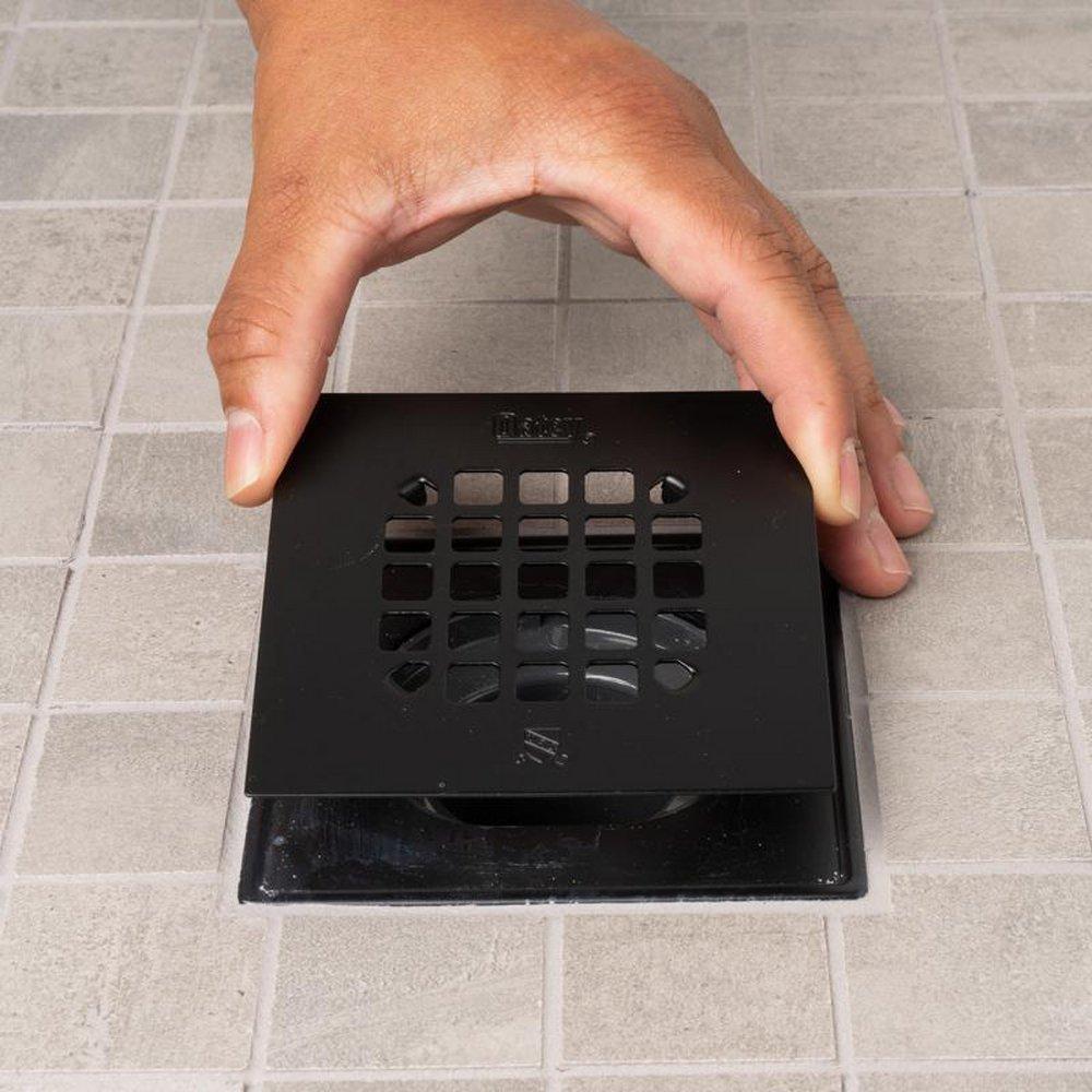 Oatey&reg; Matte Black 4-27/50 in. Stainless Steel Snap-In Strainer 