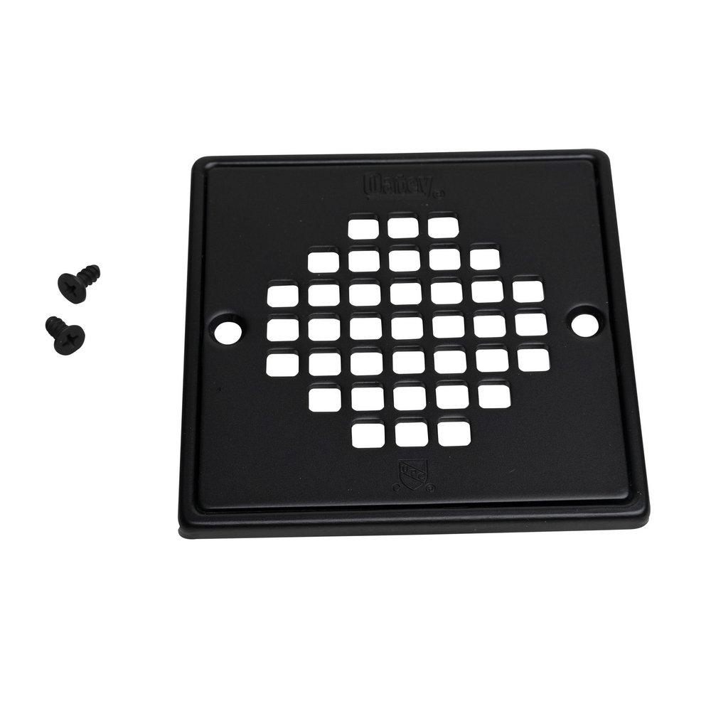 Oatey&reg; Matte Black 4-13/50 in. Stainless Screw-In Steel Strainer 