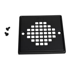 4-13/50 in. Stainless Screw-In Steel Strainer in Matte Black