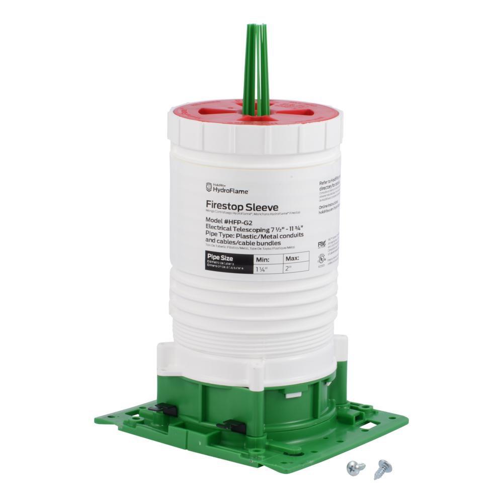 ELEC FIRE ST TELE DECK SLEEVE 1-1/4 - 2 PLAS OR MTL COND OR CBL 7-1/2 - 11-3/4 TALL 