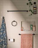 MATTE BLACK 24 TOWEL BAR 