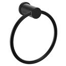 Moen Matte Black Towel Ring 
