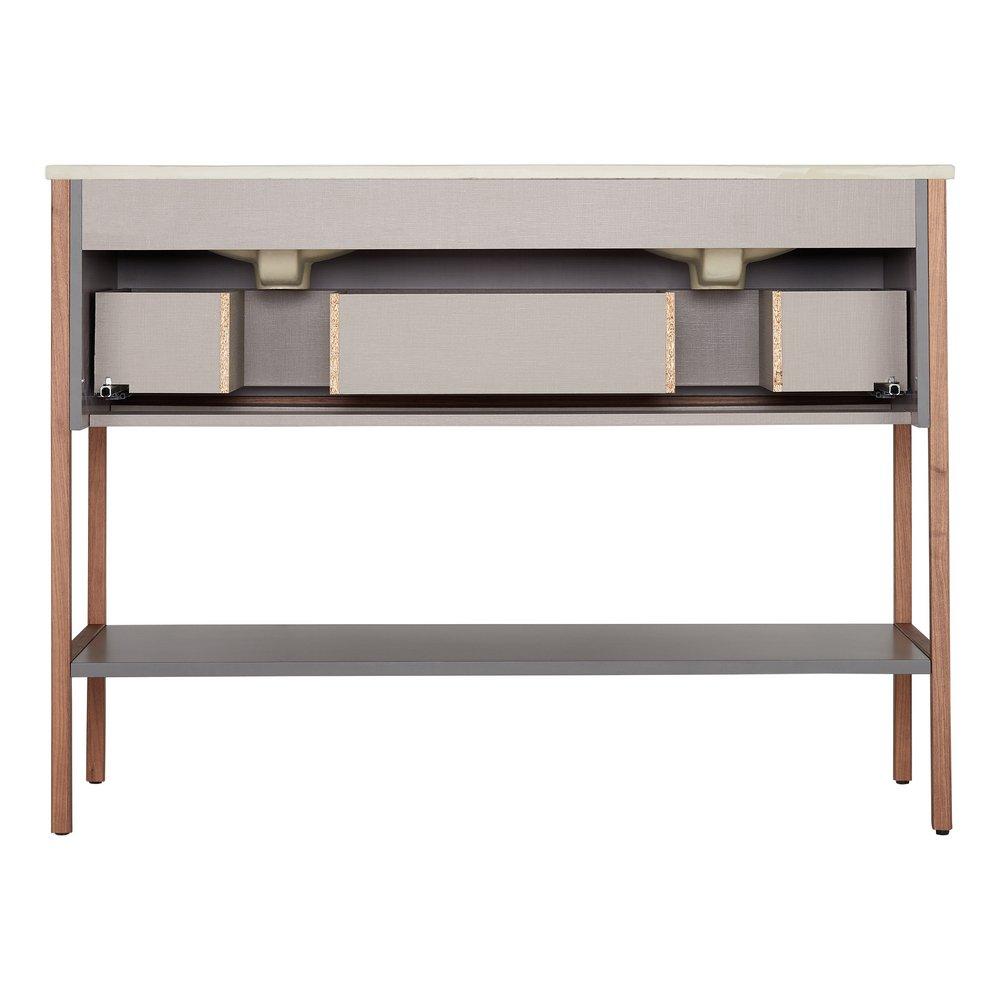 Signature Hardware Muted Grey Consoles Bathroom Sink 