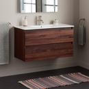 40 in. Wall Mount Vanity in Rich Antique Hickory