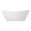 71 x 31-3/4 in. Freestanding Bathtub with Center Drain in White 