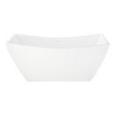 71 x 31-3/4 in. Freestanding Bathtub with Center Drain in White 