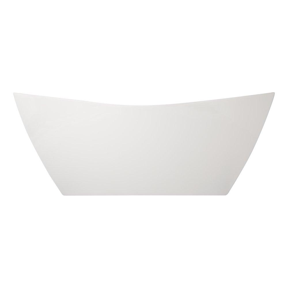 71 x 31-3/4 in. Freestanding Bathtub with Center Drain in White 