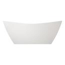 71 x 31-3/4 in. Freestanding Bathtub with Center Drain in White 