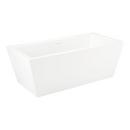 70-3/4 x 31-1/2 in. Freestanding Bathtub with Center Drain in White 