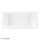 70-3/4 x 31-1/2 in. Freestanding Bathtub with Center Drain in White 