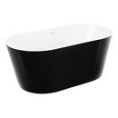 67 in. Freestanding Bathtub in Black 