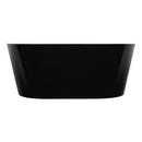 67 in. Freestanding Bathtub in Black 