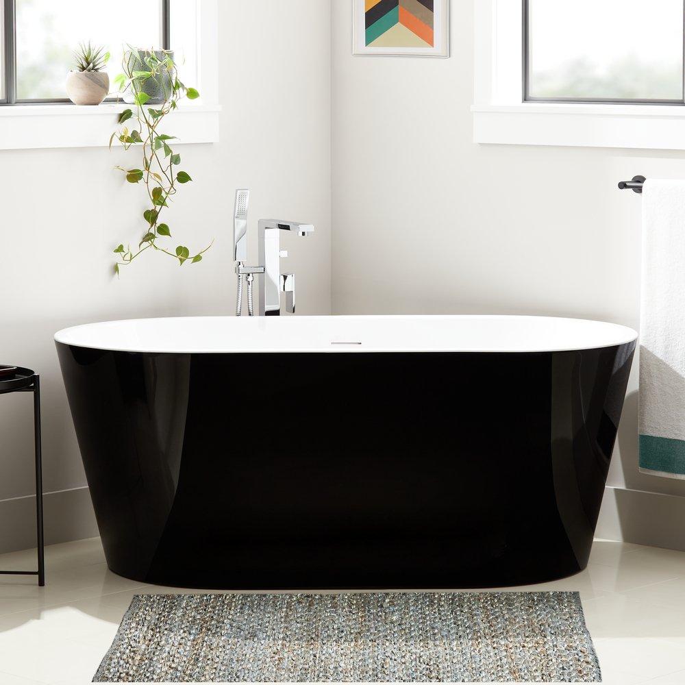 *CVR* 67 BLACK ACRYLIC FS TUB 