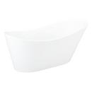 66-7/8  x 31-1/4 in. Freestanding Bathtub with Left Drain in White 