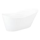 66-7/8  x 31-1/4 in. Freestanding Bathtub with Left Drain in White 
