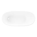 66-7/8  x 31-1/4 in. Freestanding Bathtub with Left Drain in White 