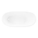 66-7/8  x 31-1/4 in. Freestanding Bathtub with Left Drain in White 