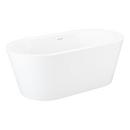 70 x 31-3/4 in. Freestanding Bathtub with Center Drain in White 