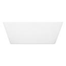 53-1/4 x 25-1/4 in. Freestanding Bathtub with Center Drain in White 