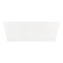 59 in. Freestanding Bathtub with Center Drain in White 