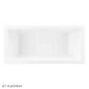 59 x 32 in. Freestanding Bathtub with Center Drain in White 