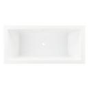67 x 32 in. Freestanding Bathtub with Center Drain in White 