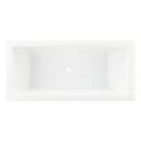 70-3/4 x 31-1/2 in. Freestanding Bathtub with Center Drain in White 