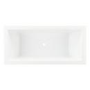 70-3/4 x 31-1/2 in. Freestanding Bathtub with Center Drain in White 