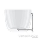 70-3/4 x 31-1/2 in. Freestanding Bathtub with Center Drain in White 