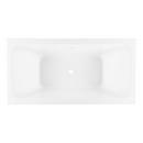67 x 32 in. Freestanding Bathtub with Center Drain in White 