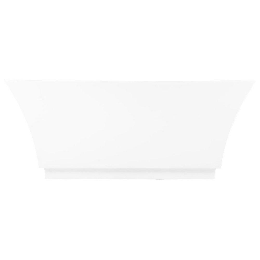 67 x 32 in. Freestanding Bathtub with Center Drain in White 
