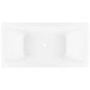 67 x 32 in. Freestanding Bathtub with Center Drain in White 