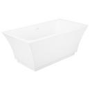 67 x 32 in. Freestanding Bathtub with Center Drain in White 