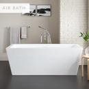 67 x 32 in. Freestanding Bathtub with Center Drain in White