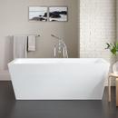 67 x 32 in. Freestanding Bathtub with Center Drain in White