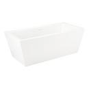 67 x 32 in. Freestanding Bathtub with Center Drain in White 