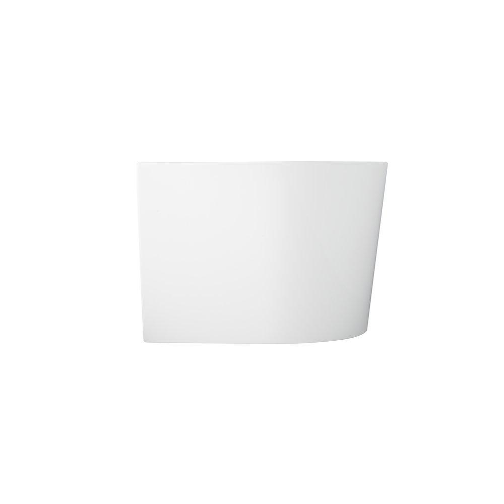 59 in. Freestanding Bathtub in White 
