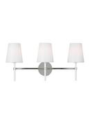 60W 3-Light Candelabra E-12 Vanity Fixture in Polished Nickel