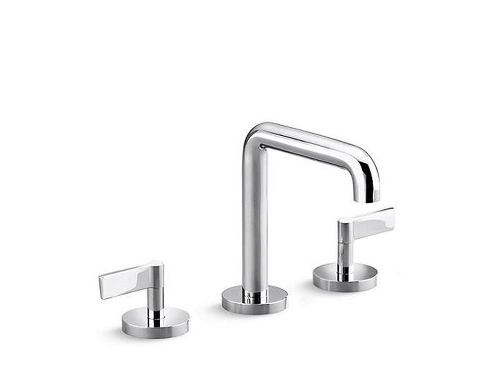 Kallista Polished Nickel Two Handle Widespread Bathroom Sink Faucet in Polished Nickel 