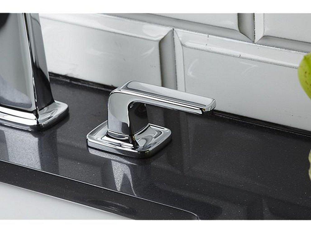 Kallista Polished Nickel Two Handle Widespread Bathroom Sink Faucet 