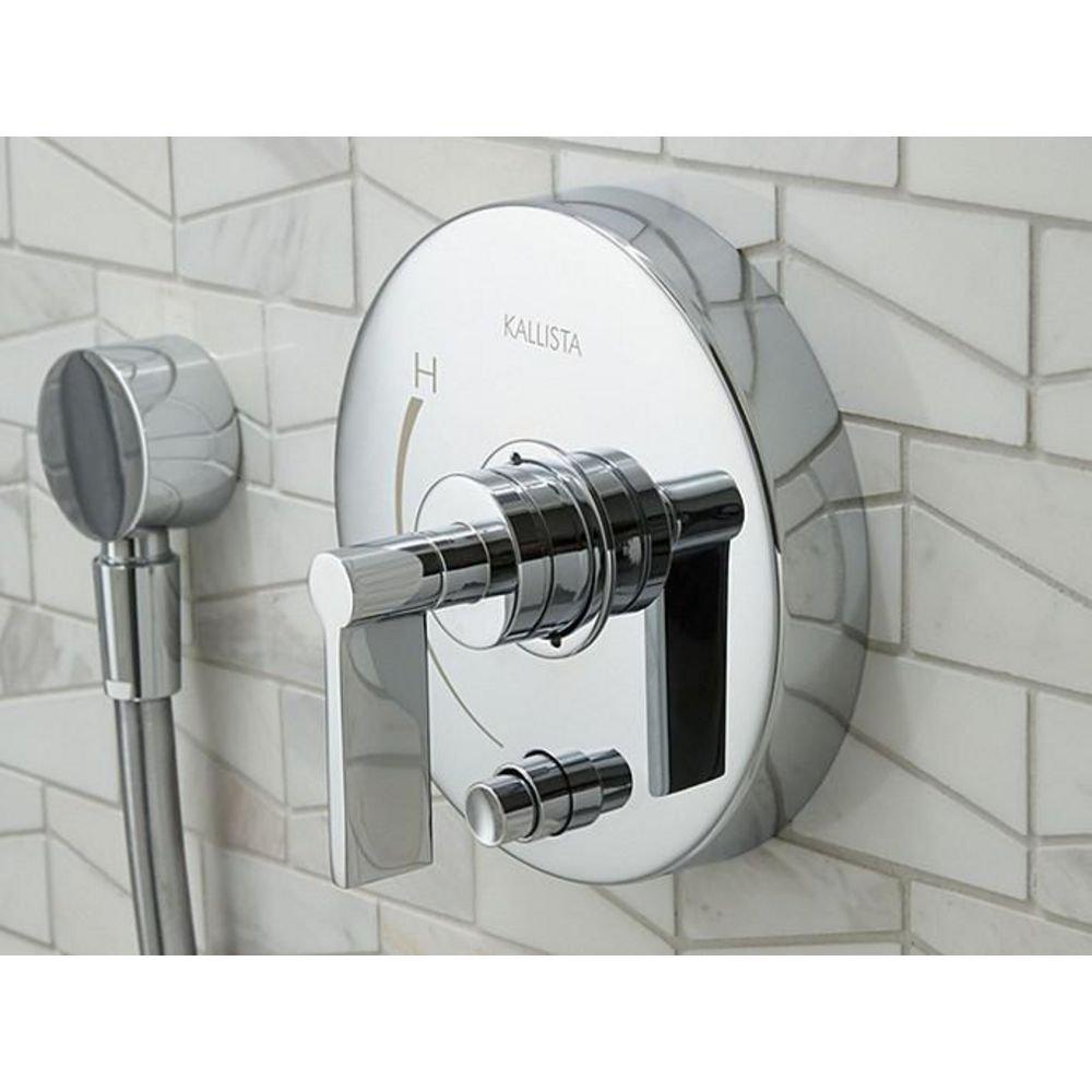 Kallista Polished Nickel Single Handle Bathtub & Shower Faucet (Trim Only) 