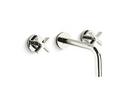 Kallista Polished Nickel Two Handle Wall Mount Bathroom Sink Faucet 