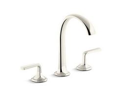 Two Handle Widespread Bathroom Sink Faucet in Polished Nickel
