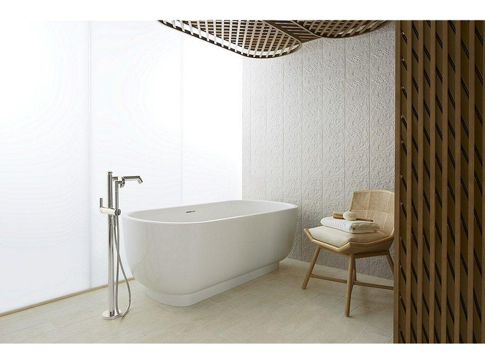 Kallista Polished Nickel Single Handle Floor Mount Filler 