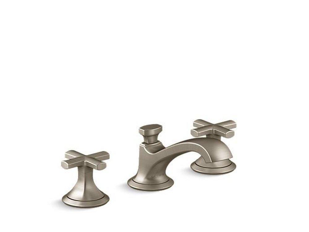 Kallista Polished Nickel Two Handle Widespread Bathroom Sink Faucet 