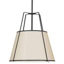 3 LIGHT TRAPEZOID PENDANT BLACK/CRE 